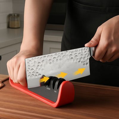aiguiseur de couteaux pro sharp confort utilisation