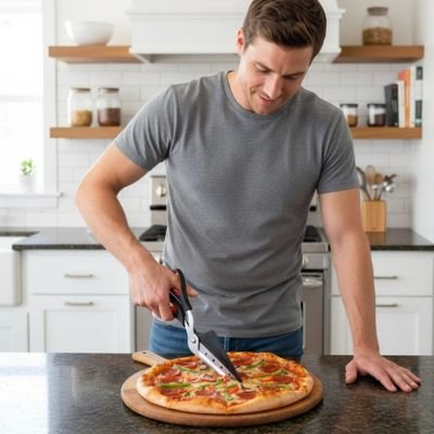 ciseaux de cuisine expert pizza confort main optimal
