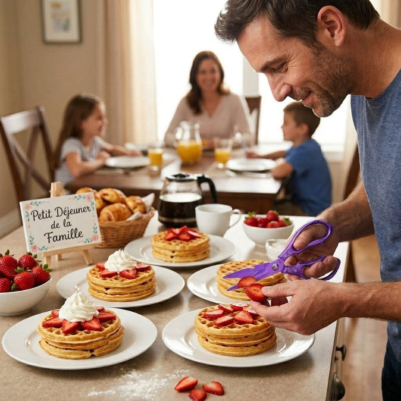 ciseaux de cuisine pro chef petit dejeuner familiale