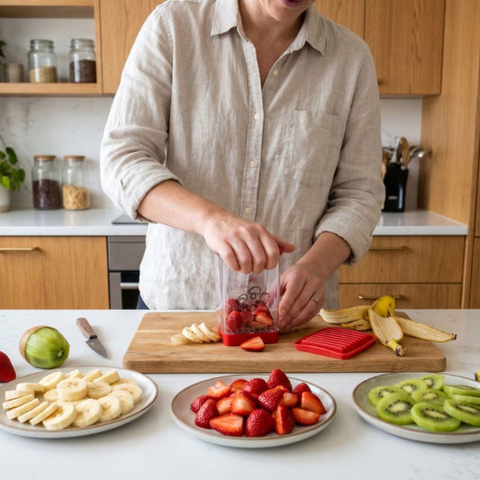 coupe fruits rapid slice cuisine matin sante tranches fraises