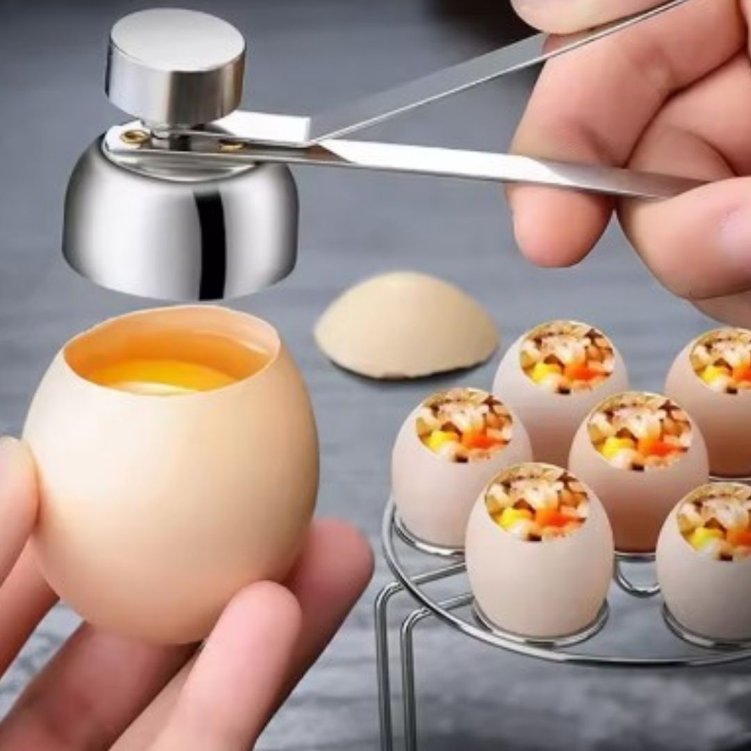 coupe oeuf coque easy shell ustensile moderne cuisine
