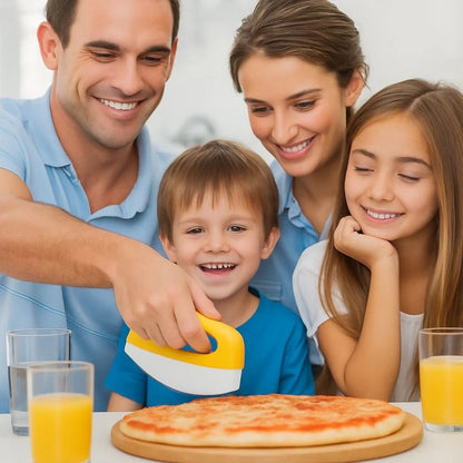 coupe pizza crust chisel repas pizza en famille