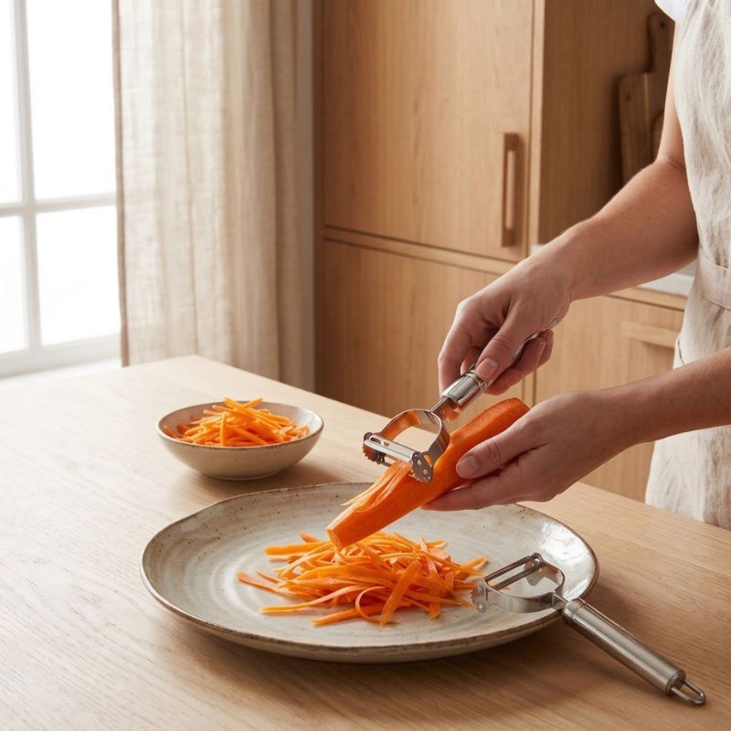 econome legume expert cuisine double lame tres tranchante