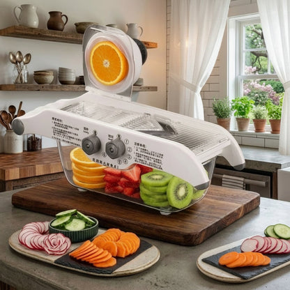 mandoline cuisine healthy food tranches fruits legumes coupes precise