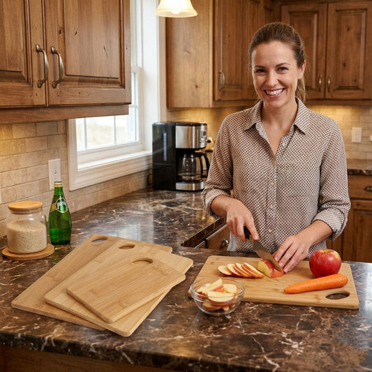 planche a decouper bois healthy slice trois grandeurs bonne durabilite