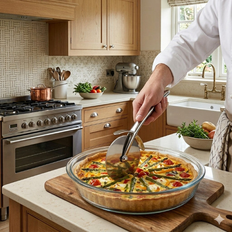 roulette a pizza round knife style professionnel chef