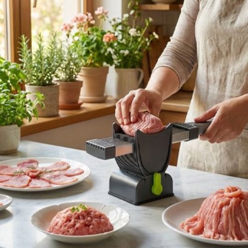 trancheuse manuelle chefs house coupe viande precise